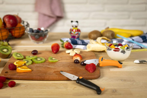 Kuhn Rikon "Kinder kitchen" Knife Set (Set of 2), Black/Orange...