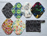 7pcs Set 1pc Mini Wet Bag +6pcs 8 Inch Cloth Mama Cloth/Menstrual Pads/Reusable Sanitary Pads/Panty Liners...