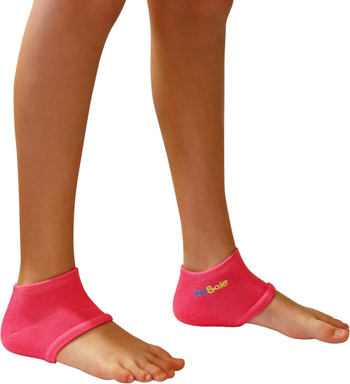 KidSole Gel Heel Strap for Kids with Heel Sensitivity from Severs Disease, Plantar Fasciitis. (Black) (Kids Size 1-6, Pink)...