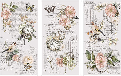 Rub on Transfers for Crafts and Furniture | 3 Design Sheets 6”x 12” | Home Decor | Decals | by Thymeless Designs (Memories of Paris)...