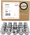 Wheel Accessories Parts 20 Pcs 1/2"-20 Thread OEM Factory Style Replacement Lug Nuts 1.45" Long Chrome 13/16" 21mm Hex Hex Fits 2006-14 Ford Musta...