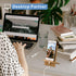Bamboo Phone Stand Holder Adjustable Folding Phone Stand with Chargeable Hole for Desk...