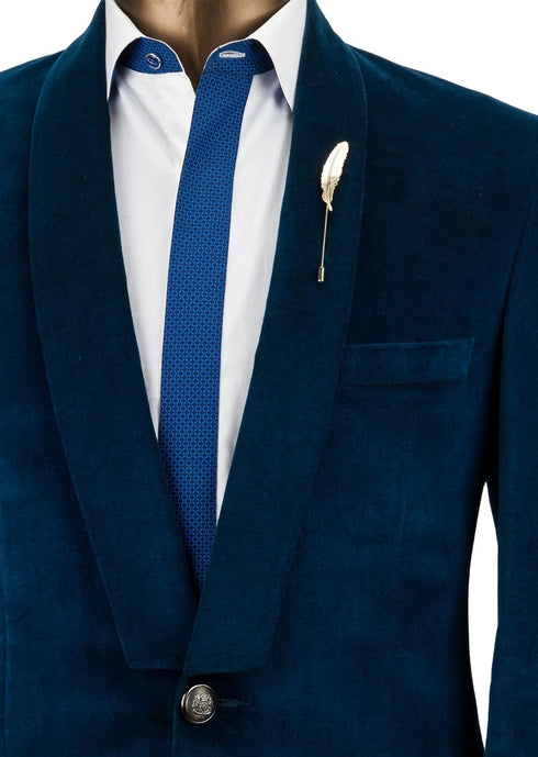 Knighthood Lapel Pin For Men Formal Gold Feather Office Lapel Pin Brooch Badges...