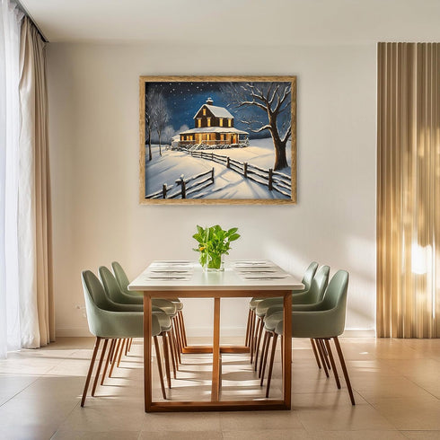 Posterizer 1 pcs- quaint old village-building in the nature 5-Landscape & Nature Art-Floral Botanical Art- Decor for Home & Office- unframed wall ...