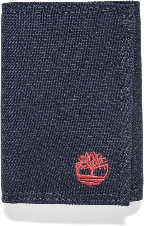 Timberland mens Trifold Nylon Wallet, Navy, One Size...