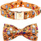 Elegant little tail Dog Collar, Fall Dog Collar Pumpkin Holiday Pet Collar Dog Halloween Dog Bow Collar Pet Durable Adjustable Girl Boy Dog Collar...