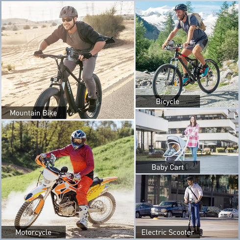 Hiboy Bike Phone Holder, 360° Rotation Adjustable Motorcycle Phone Mount,Bicycle Scooter Handlebar Phone Clip for 5.1" - 6.8" Smartphones......
