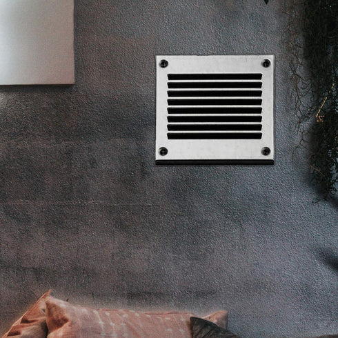 Vent Systems 4'' x 4'' Inch Galvanized Air Vent Cover Metal Air Return Grill with Built in Pest Guard Screen HVAC Vent Cover for Home Improvement ...