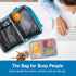 Bentgo Deluxe Lunch Bag - Durable and Insulated Lunch Tote with Zippered Outer Pocket, Internal Mesh Pocket, Padded and Adjustable Straps, & 2-Way...