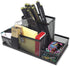 Fengtaiyuan T02 Black-Plus, Big Black Metal Wire Mesh Pencil Holder, Desktop Organizer...