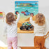 Hxezoc Pin The Wheels on The Truck Game With 36 Pcs Wheels Large Truck Poster Truck Party Games for Kids Birthday Party Truck Party Carnival Party...