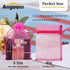 100PCS 4x6 Inches Organza Gift Drawstring Bags Pouch for Jewelry Party Wedding Favor Party Festival Bags (Hot Pink)...