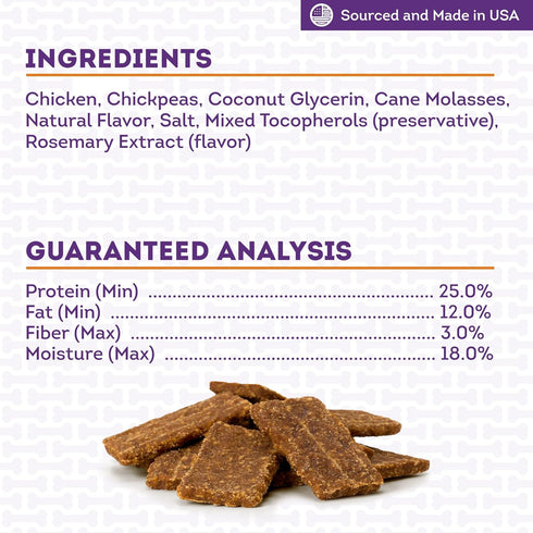 Jerky Strips Dog Treats - Chicken Flavor, 5oz/1 Pack...