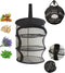 9 Inch 3 Level MICRO Hanging Dry Net Indoor/Closet Drying Rack for Herbs, Organizer, Freshner - Black Mash Screen with Top-to-Bottom Zipper - Apar...