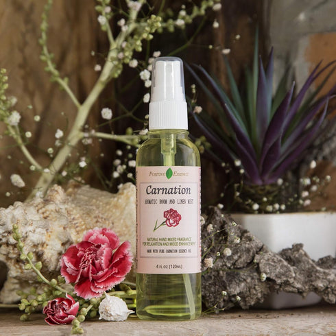 Carnation Linen & Room Spray, Natural Aromatic Bathroom Spray Made with Pure Essential Oils, Refreshing Home Fragrance...