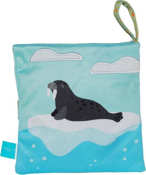 Manhattan Toy Arctic Adventure Machine Washable Soft Bath Time Activity Book for Infants and Toddlers...