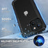 CENHUFO iPhone 15 Case, with Built-in Anti Peep Tempered Glass Privacy Screen Protector and Camera Lens Protective, Full Body Shockproof Clear Cov...