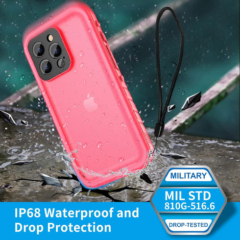 SPORTLINK for iPhone 13 Pro Max Case Waterproof - Full Body Heavy Duty Protection Cover Built in Screen Protector Shockproof Waterproof Case for i...