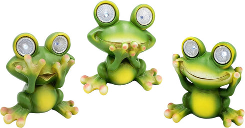 Solar Powered Frog Outdoor LED Garden Light Decor (SEE - NO)...