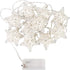 6 ft 10 LED Metal Rattan Style Star String Fairy Lights Garland, Battery Operated, Wedding Holiday Christmas Tree, Valentine Kid’s Room Bedroom De...