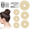 Donut Hair Bun Maker 6 Pieces, Ring Style Hair Bun Donut (1 L, 2 M and 3 S) with Pins 5 Elastic Bands, 20 Hair Bobby and 4 Pony Hair Tools for Wom...