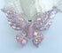 Sindary Charming 3.74" Butterfly Animal Brooch Pin Pink Austrian Crystal Pendant BZ4538 (Silver-Tone Pink)...