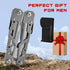 Multitool, 15-in-1 Stainless Steel Multi Tool, Folding Pocket Plier with Nylon Sheath, Perfect for Outdoor, Survival, Camping, Hiking, Simple Repa...