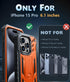FNTCASE for iPhone 15 Pro Case: Military Grade Drop Proof Rugged Protective Cell Phone Cover with Kickstand & Built-in Protector | Matte Textured ...
