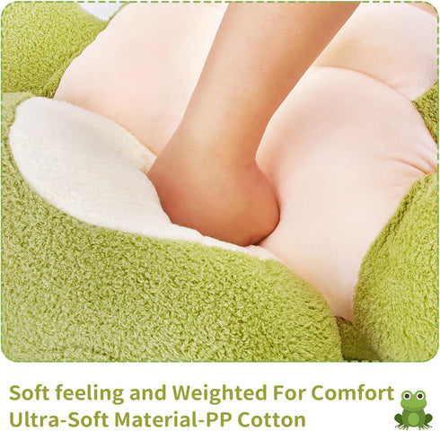 Lovely Supersoft Green Muscle Frog Plush,Funny Huggable Froggy Dolls,Adorable PlushFrog for Kids, 13.8...