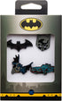 Officially Licensed DC Comics Unisex Adult Batman Enamel Lapel Pin Set (4 piece), Grey, One Size...