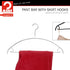 Mawa by Reston Lloyd Non Slip Metal Clothing Hanger, Smooth Shoulder Support with Skirt Hooks/Pant Bar, Model 42-U, White, Pack of 5...