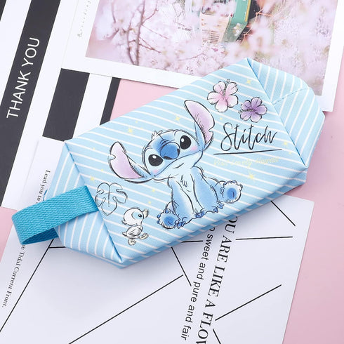 Cartoon Stitch Square Cosmetics Makeup Bag Zipper Pouch Travel Bag Kawaii Pouch Bag Kitty Merch-5, Blue...