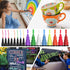 Lenski Chalk Markers, Art Supplies for Kids, 16 Chalkboard Markers, Washable Markers, Liquid Chalk Markers for Glass, Chalk Markers for Chalkboard...