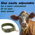 Harrison Howard Cattle Collar Thick Canvas Cow Neck Strap Adjustable Nylon Thickened Cow Collar Collar with Cow Bell for Horse Sheep Cattle Dog Et...