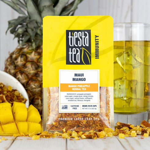 Tiesta Tea - Herbal Tea Gift Box, Loose Leaf, Medium to Non-Caffeinated Variety Pack, Make Hot & Iced, 3 Pouches of Assorted Blends with Herbal, W...