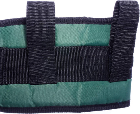 COW&COW Padded Gait Belt with 4 Handles and Quick Release Buckle 5.5 inchs(Green, M/28inches-48inches)...