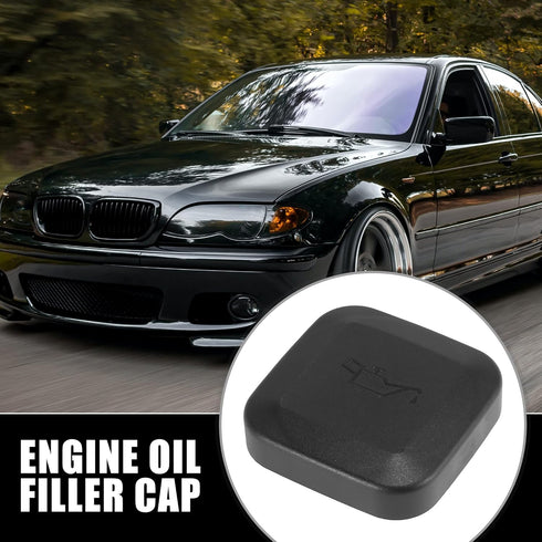 X AUTOHAUX Black Engine Oil Filler Cap Cover Replacement 11121743294 for BMW E36 E46 328 E39 528 E53 X5...