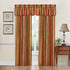 Waverly Traditions Stripe Ensemble Rod Pocket Curtains for Windows in Bedroom, Kitchen, or Living Room, Single Panel, 52" x 84", Crimson...
