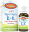 Carlson - Kid's Super Daily D3+K2, 25 mcg (1,000 IU) D3 & 22.5 mcg K2, Vitamin D Drops with Vitamin K2, Liquid Vitamins, 1000 IU Vitamin D3, Heart...