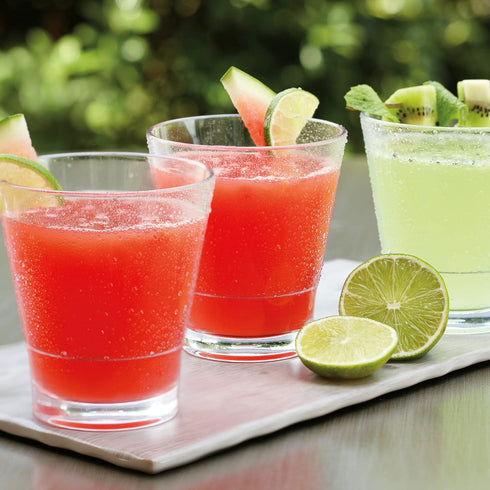 G.E.T. S-11-CL-EC 12 oz. Clear Rim-Full Stackable Glass, Break Resistant (Pack of 4)...