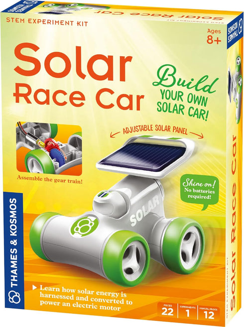 Thames & Kosmos Solar Race Car STEM Experiment Kit | Build a Solar-Powered Race Car | No Batteries Required | Learn About Photovoltaic Technology ...