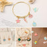 MARFOREVER 120 Pcs Ocean Themed Sea Charms for Jewelry Making, Assorted Gold Enamel Starfish Seashell Marine Pendants for Necklace Earring Bracele...