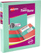 Avery Two-Tone Durable View 3 Ring Binder, 1 Inch Slant Rings, Mint/Coral Binder (17288)...