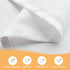River Dream White Fabric Shower Curtain or Liner with Sheer Window, No Liner Included or Needed, Water Repellent, Machine Washable, 71x74 inches...