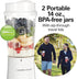 Hamilton Beach Portable Blender for Shakes and Smoothies, 14 Oz BPA Free Travel Cup & Lid, Durable Stainless Steel Blades, Personal Smoothie Blend...