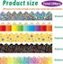100 Ft Bulletin Board Borders, 100 Sheets Border Trim, Adhesive Decoration Bulletin Board Border for School/Classroom/Office(5 Designs)...