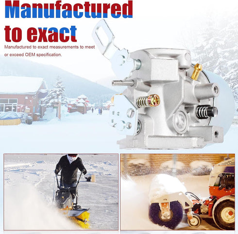 640349 640052 640054 Carburetor for Tecumseh HMSK80 HMSK90 LH318SA LH358SA 8HP 9HP 10HP Snowblower Snow Blower Generator Chipper Shredder Carb Adj...
