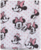 Disney Minnie Mouse, Pink, White And Black Super Soft Plush Baby Blanket, Pink, White, Black...