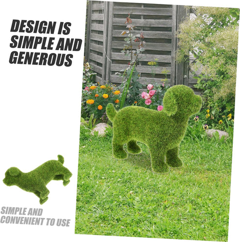 Angoily Flocking Dog Statues, Decorative Peeing Dog Statue, Puppy Statues, Pet Garden Statue, Dog Figurines for Garden Lawn Yard Patio Outdoor Dec...