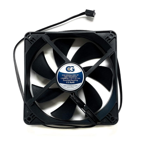 Coolerguys Dual Ball Bearing 12v 3pin Fan (120x25mm, Medium Speed)...